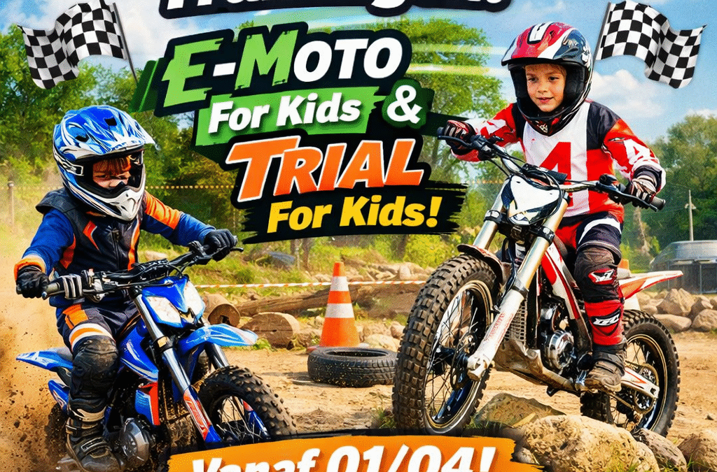 Eerste nieuwe trainingen – E-Moto For Kids & Trial for Kids!