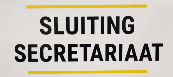 Sluiting Secretariaat