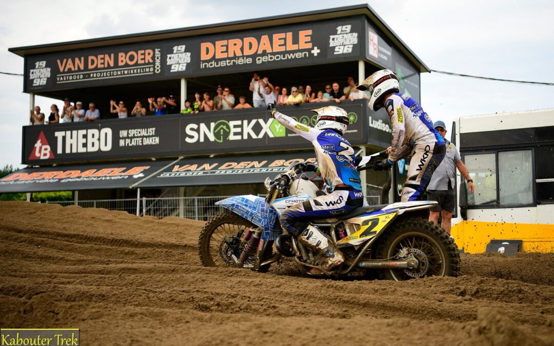 Vanluchene en van den Bogaart winnen Belgische Sidecarcross GP en nemen WK leiding over
